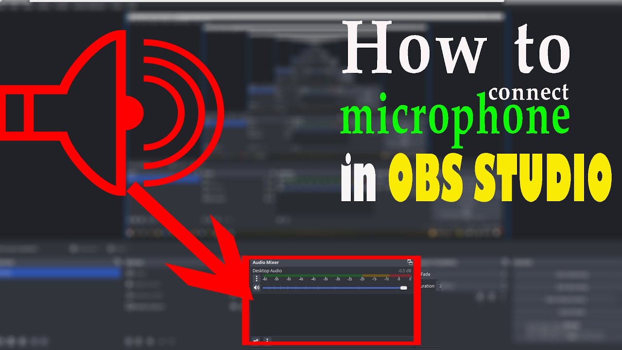 how to connect microphone in OBS Studio - YouTube