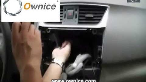 How to install the Car DVD Player GPS navigation for Nissan upgrade - www ownice com