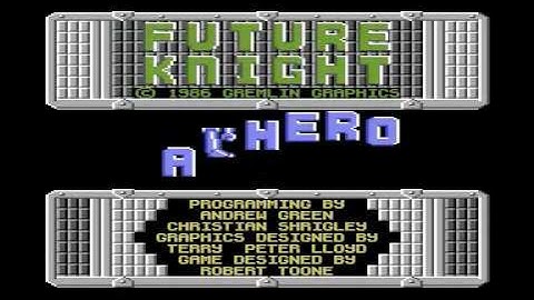 Future Knight - C64 - Title Screen