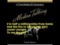 The Angels sing in New York city * MODERTN - TALKING ( Lyrics)