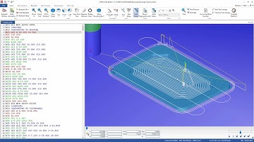 CNC-Calc - Backplot in the Editor (Mill)