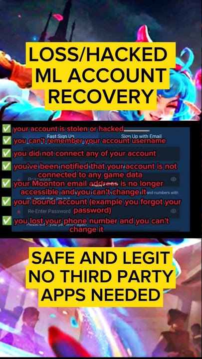 Loss/Hacked ML Account Recovery. Legit and Safe, No Third Party Apps Needed. #mlbbupdates