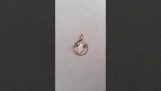 Rose Quartz Wire Wrapped Earrings! -Part 1- 💫💕 #jewelrymaking #popular #handmadejewelry #asmr #sahm