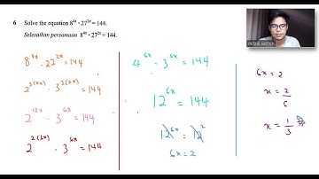 Additional Mathematics SPM: Indices and Logarithms- Exam Based Question - 2