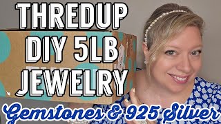 COACH, 925 Silver & Gemstones in this Thredup DIY 5lb Jewelry Jar Rescue Box Unboxing! #jewelryjar