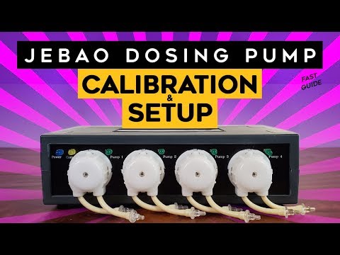 Jebao Dosing Pump CALIBRATION and SETUP