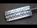 Damascus steel made from moto chain