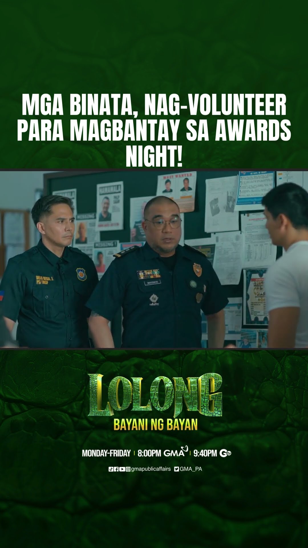 Mga binata, nag-volunteer pppara mabantay sa awards night! | Lolong 2