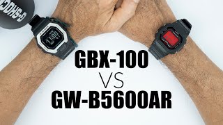 CASIO G-SHOCK GBX-100-1 VS GW-B5600AR-1