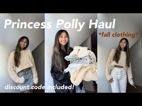 PRINCESS POLLY TRY ON HAUL (fall outfit inspo + discount code)