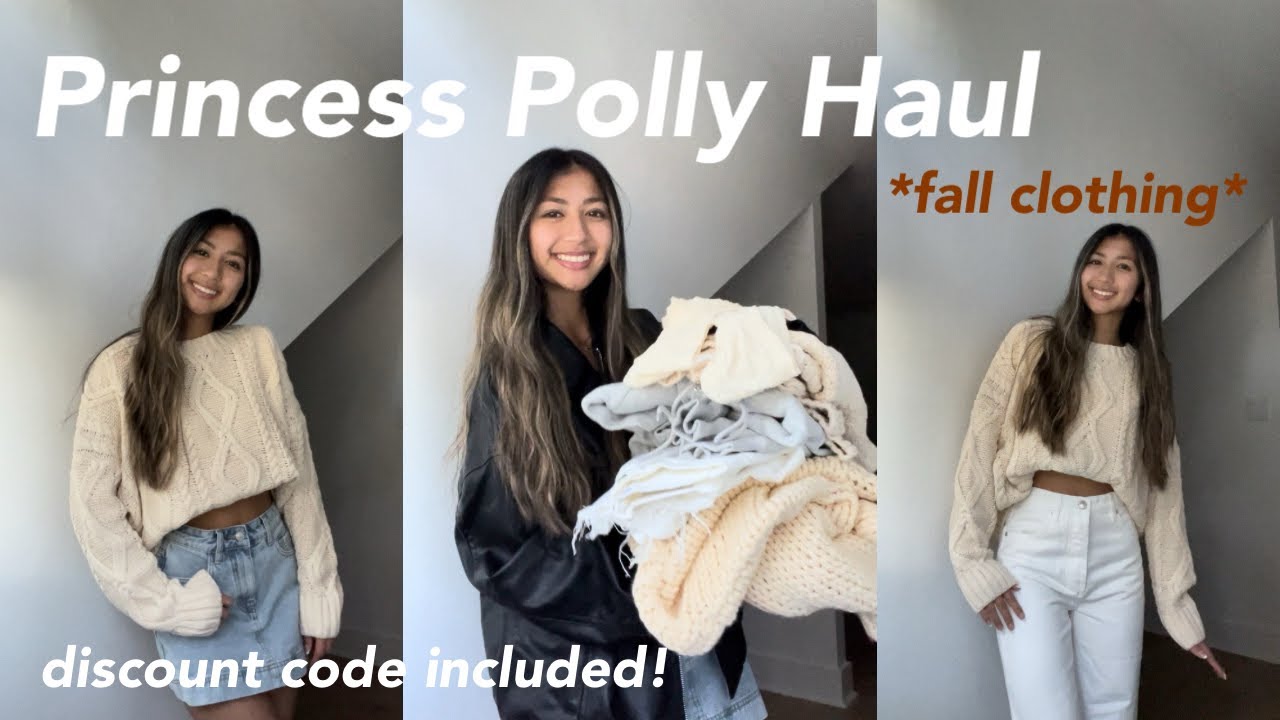 PRINCESS POLLY TRY ON HAUL (fall outfit inspo + discount code)
