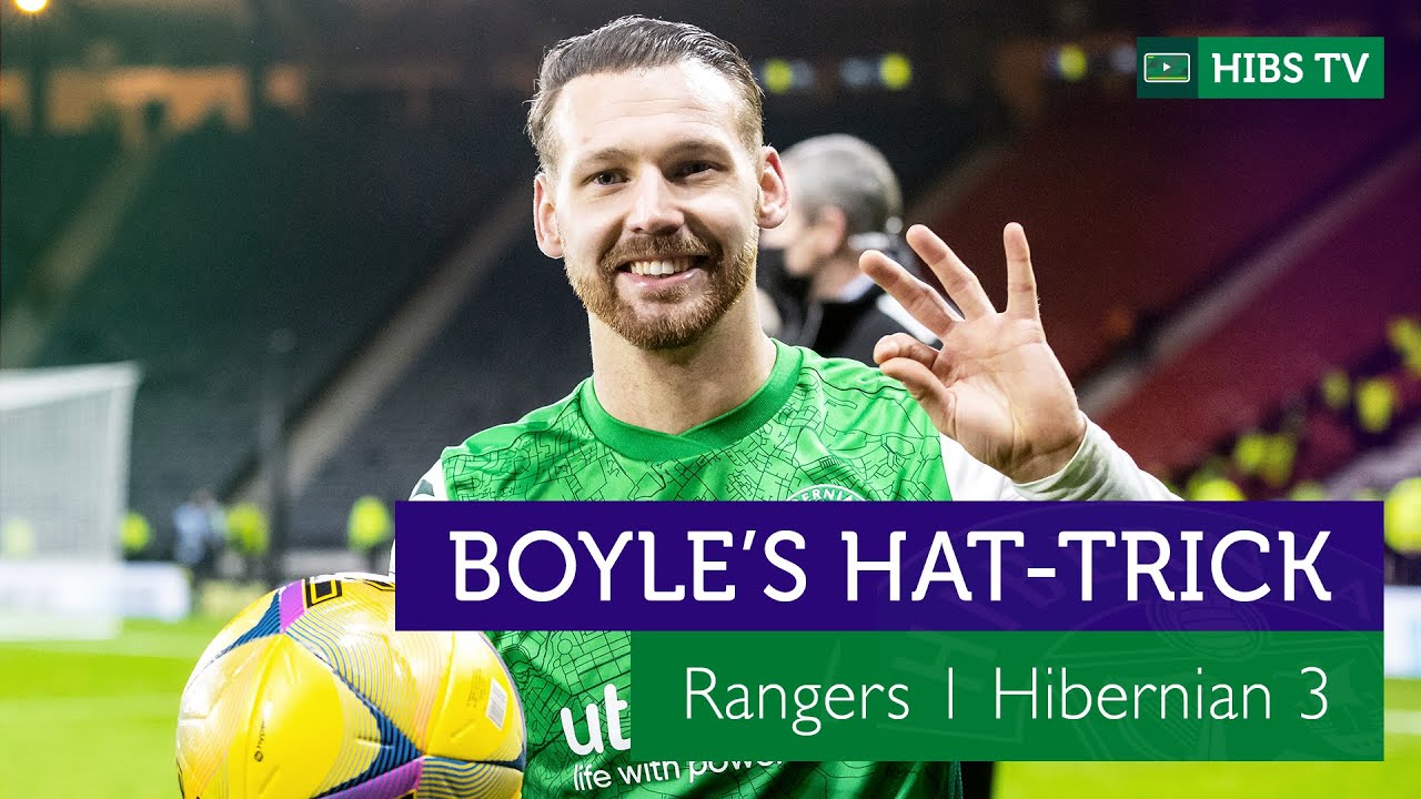 Martin Boyle's Hampden Hat-Trick | Rangers 1 Hibernian 3 | Premier Sports Cup