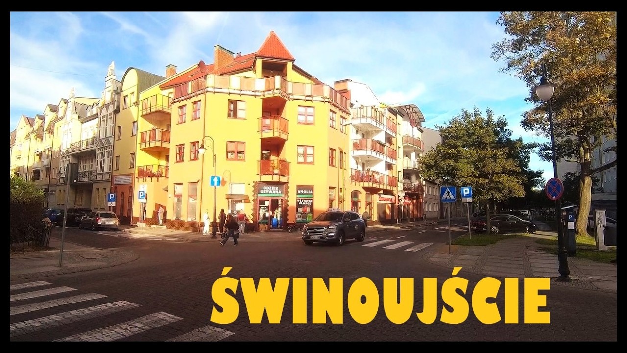 Świnoujście. Baltic Sea, Poland. Miasto i nabrzeże.