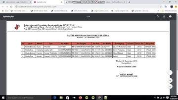 aplikasi kendaraan dinas berbasis website php dan mysql