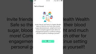 Health Wealth Safe | Patient App | Tell A Friend screenshot 1
