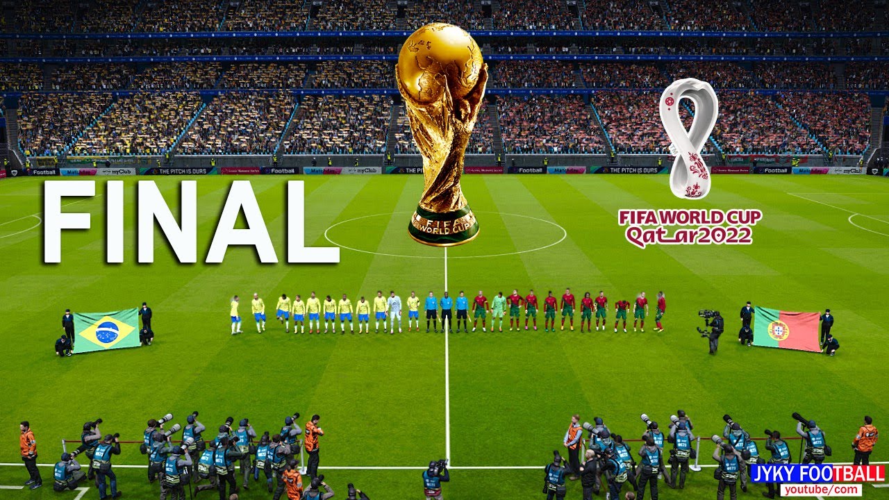 PES - Brazil vs Portugal FINAL - FIFA World Cup 2022 Qatar Full Match - Ronaldo,Neymar - Gameplay PC
