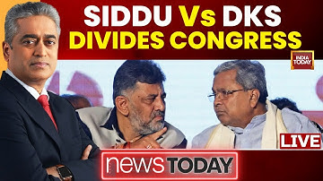 NewsToday With Rajdeep Sardesai LIVE: Siddaramaiah Vs DK Shivakumar Showdown Divides Congress