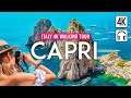 Capri 4k walking tour italy  3h tour with captions  immersive sound 4k ultra60fps