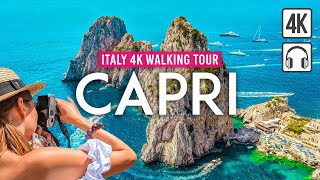 Capri 4K Walking Tour (Italy) - 3h Tour with Captions \& Immersive Sound [4K Ultra HD\/60fps]