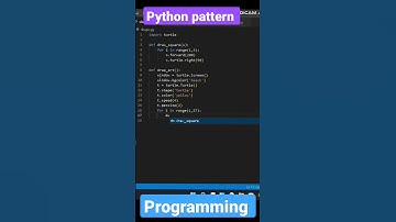 New cool and amazing shape Pattern program in python #short #shorts #programming #code #coding#video