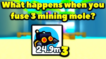 What happens when you fuse 3 mining mole? (Roblox Pet Simulator X - Steampunk)
