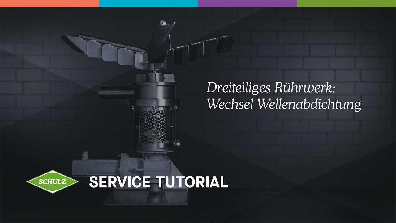 SCHULZ Service Tutorial - Wechsel Wellenabdichtung
