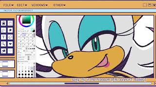 Rouge The Bat- sonic riders style speedpaint!