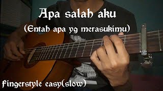 Apa salah aku(ilir7) Fingerstyle easy akustik