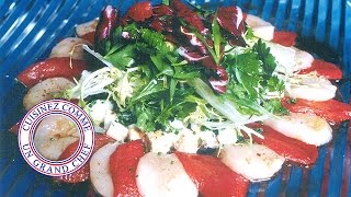 Salade de tomates et Saint-Jacques
