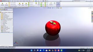 Modeling An Apple In Solidworks