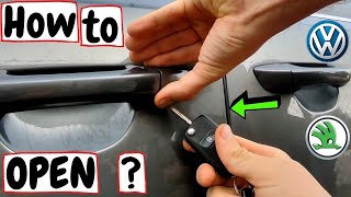 Car Keys: How to open VW with dead battery?🚖{without REMOTE}🔑How to use emergency key? by  Ben's Factory 17,526 views 2 years ago 1 minute, 51 seconds