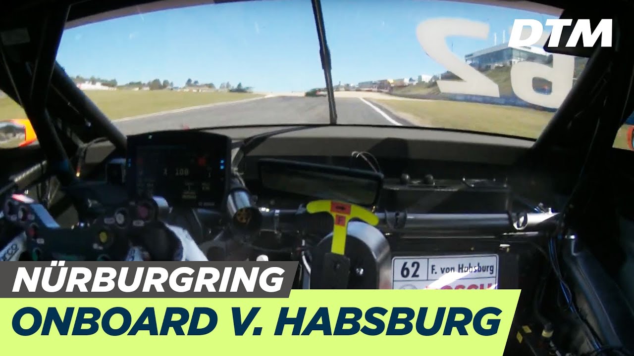 মোটর DTM Nürburgring 2019 - Ferdinand Habsburg (Aston Martin Vantage DTM) - RE-LIVE Onboard (Race 1)