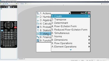 Transpose matrix TI-nSpire CX CAS