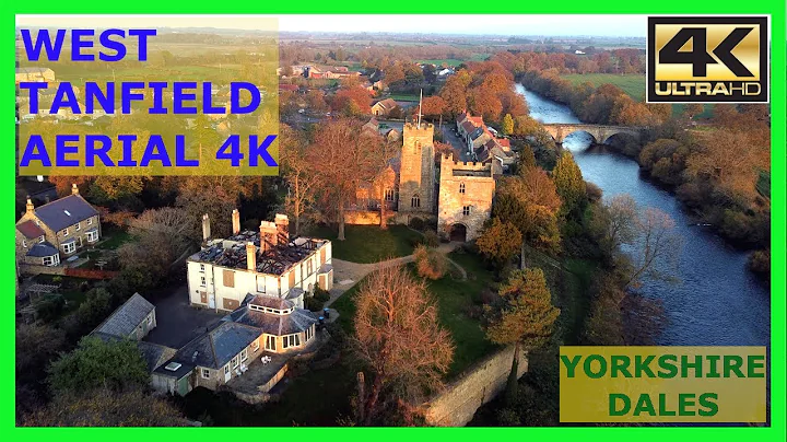 West Tanfield in 4K Aerial. North Yorkshire Villages