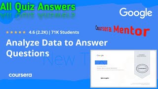 Google Data Analytics | Analyze Data to Answer Questions Answers | All Week Solutions 💯 | #Coursera