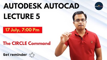 Drawing Circle | AUTOCAD | Lecture 5 | Manas Patnaik | Mechanical Engineering |