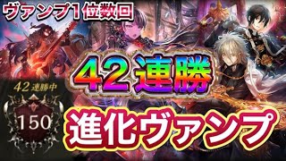 【シャドバ】ヴァンプ1位数回！42連勝！驚異の進化ヴァンプを紹介＆マリガン説明！