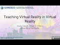 iLRN2022: Teaching Virtual Reality in Virtual Reality