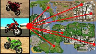 All Sports Bike Locations in GTA San Andreas