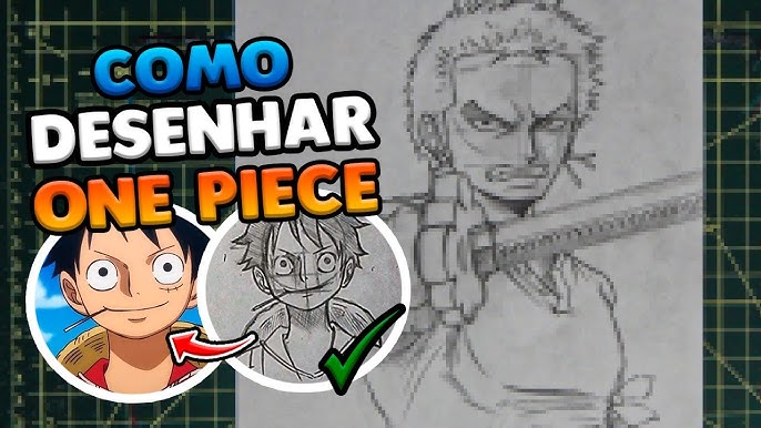 How to draw LOWERED LUFFY kkkkkkkk One Piece #1 