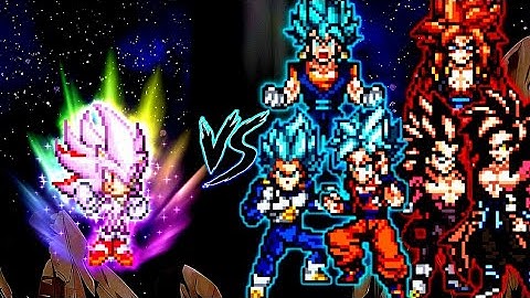 Shadic V3 OP (AF) VS Fusion Vegito V2 OP (G&V) & Fusion Xeno Gogeta SSJ4 V2 OP (G&V) in Mugen