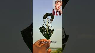 Jimin Cute Leaf craft handmade 🤩😱#shorts #bts #jimin #jiminbts #art #craft