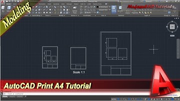 Autocad Print A4 In Model Tab Basic Tutorial For Beginner