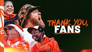 Thank You, Fans 2022 Fan Appreciation Video Baltimore Orioles