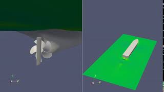 CFD ship maneuvering KCS - self propulsion