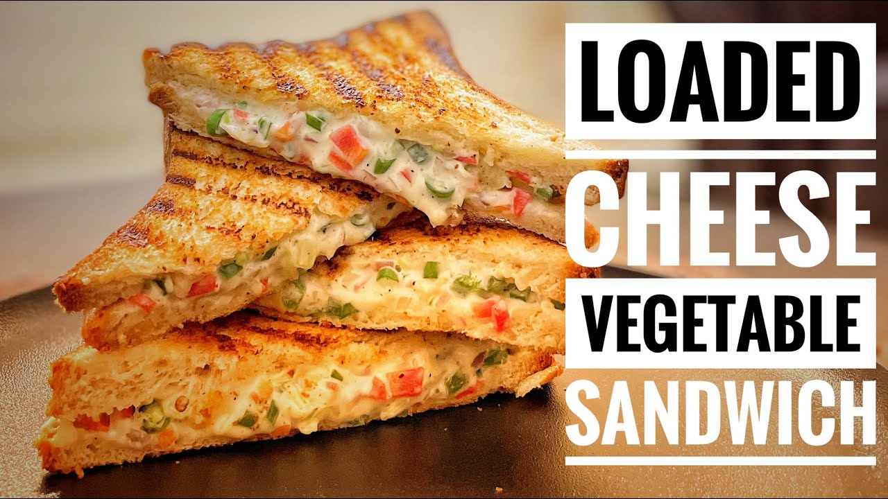 Veggie Cheese Sandwich | How to get your kids eat Vegetables | Quick