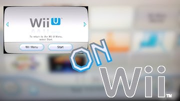 Running the Wii U Menu channel on a Wii