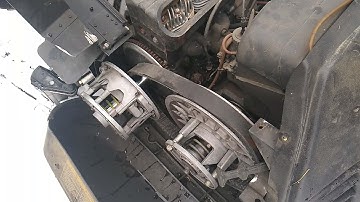 How to change a snowmobile belt