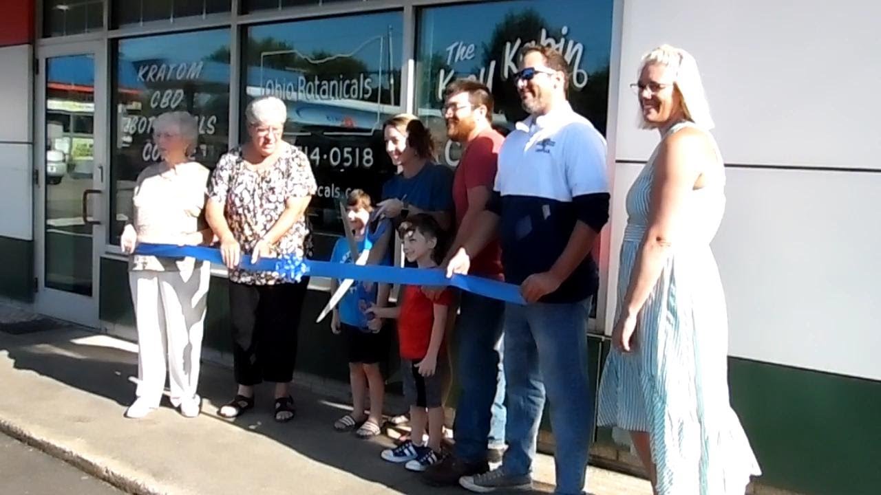Kozy Ribbons Kozy Kabin Ribbon Cutting - YouTube