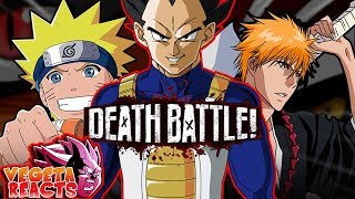 Vegeta Reacts To Naruto VS Ichigo - DEATH BATTLE